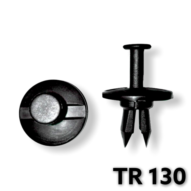 TR130 - 25 or 100 / GM Fascia Push Type Retainer (1/2" Hole)